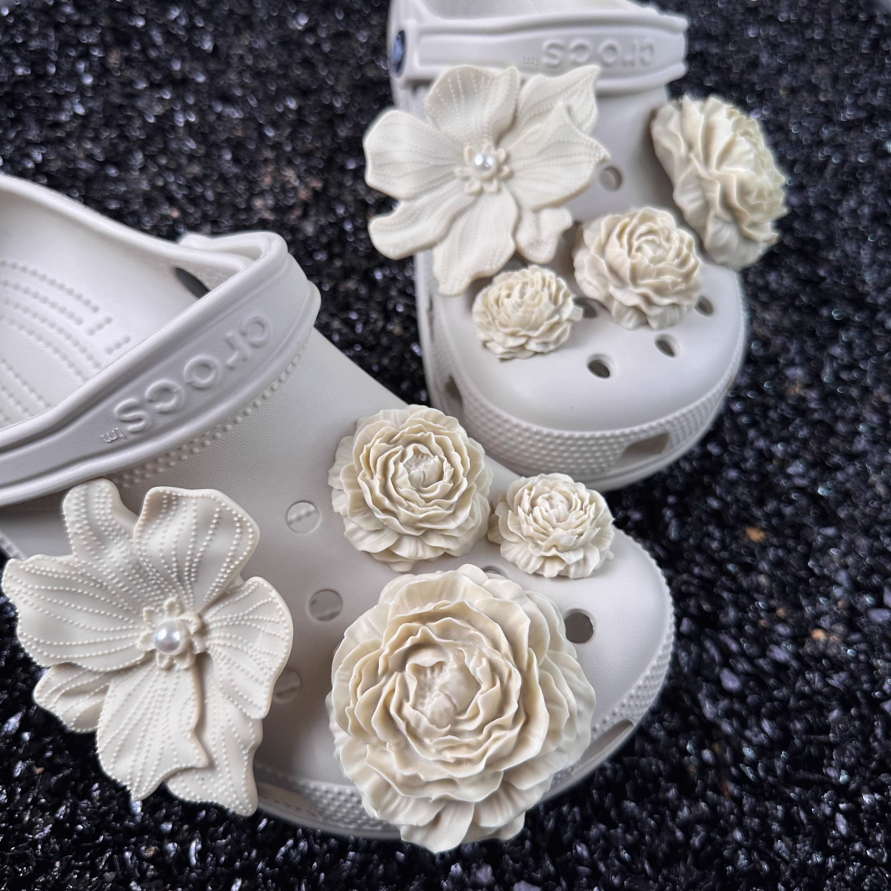 白鹿同款Crocs卡骆驰泡芙花束