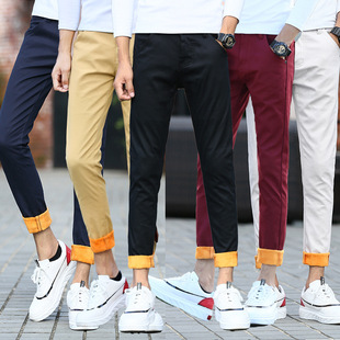 2026 men clothes春秋季商务休闲裤男新款青年韩版修身小脚男士西