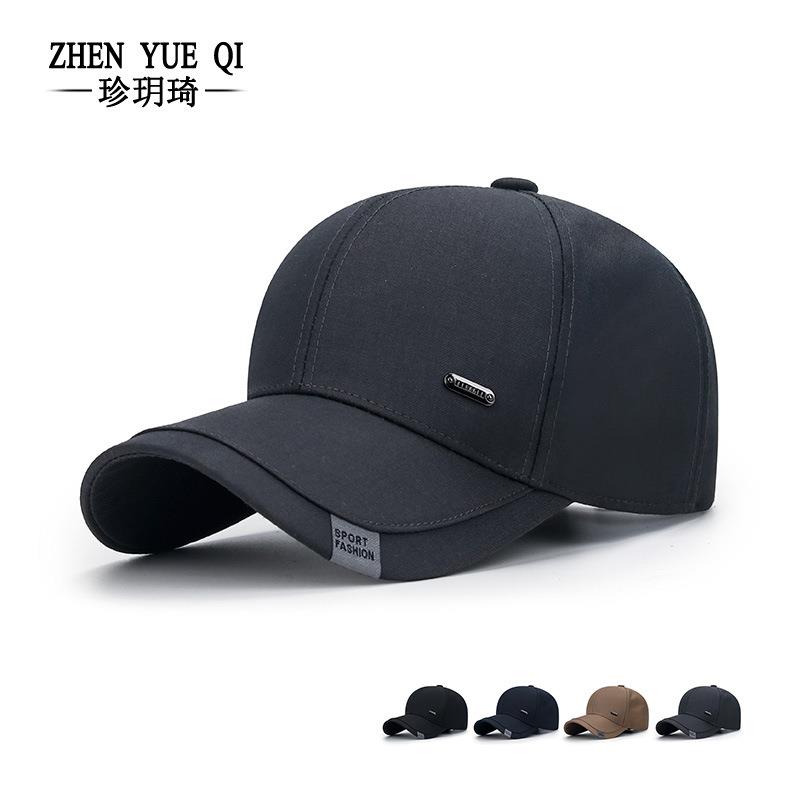 男士帽子春秋季新款时尚服装布棒球帽中老年老头送礼爸爸鸭舌帽