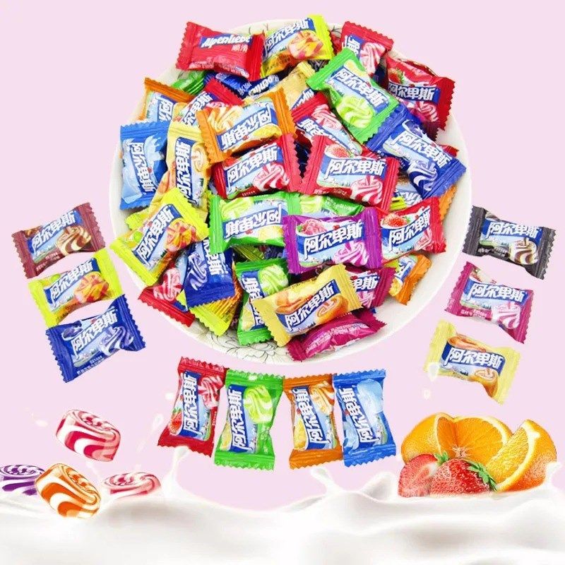 阿尔卑斯散糖婚庆糖果混合水果牛奶硬糖结Q婚喜糖零食5斤整袋