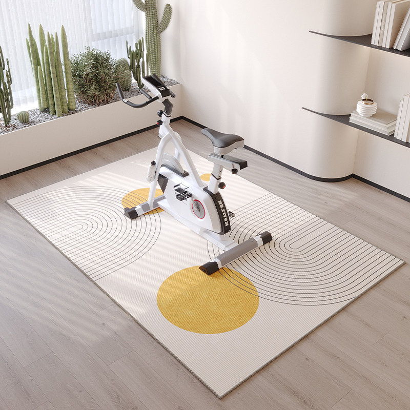 动感单车地垫跑步机垫子隔音静音减震运动健身器材专用椭圆机地毯