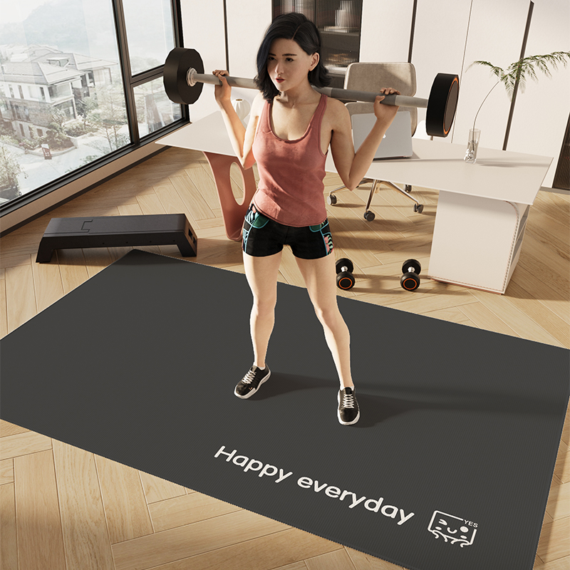 运动地垫室内隔音防滑垫子跳操跳舞跳绳家用健身瑜伽降噪静音地毯
