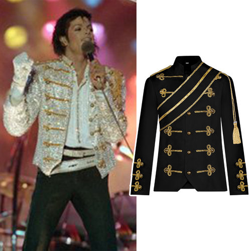 MichaelJackson迈克尔杰克逊cos服MJ杰克逊摇滚歌手cosplay服