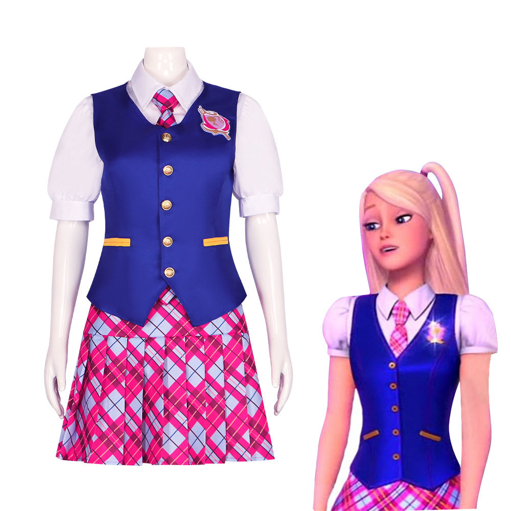 德兰西cos服芭比之魅力公主学院同款衣服校服cosplay万圣节扮演服