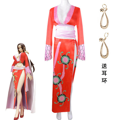 海贼王cos服onepiece女帝蛇姬汉库克旗袍cosplay角色扮演服装