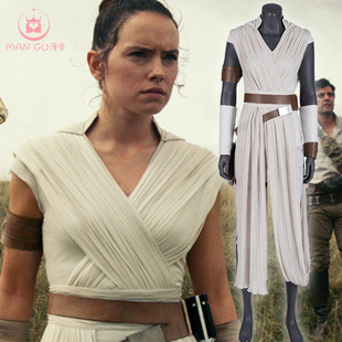 漫骨星球大战9：天行者崛起cosplay服装女主雷伊rey披肩全套cos服