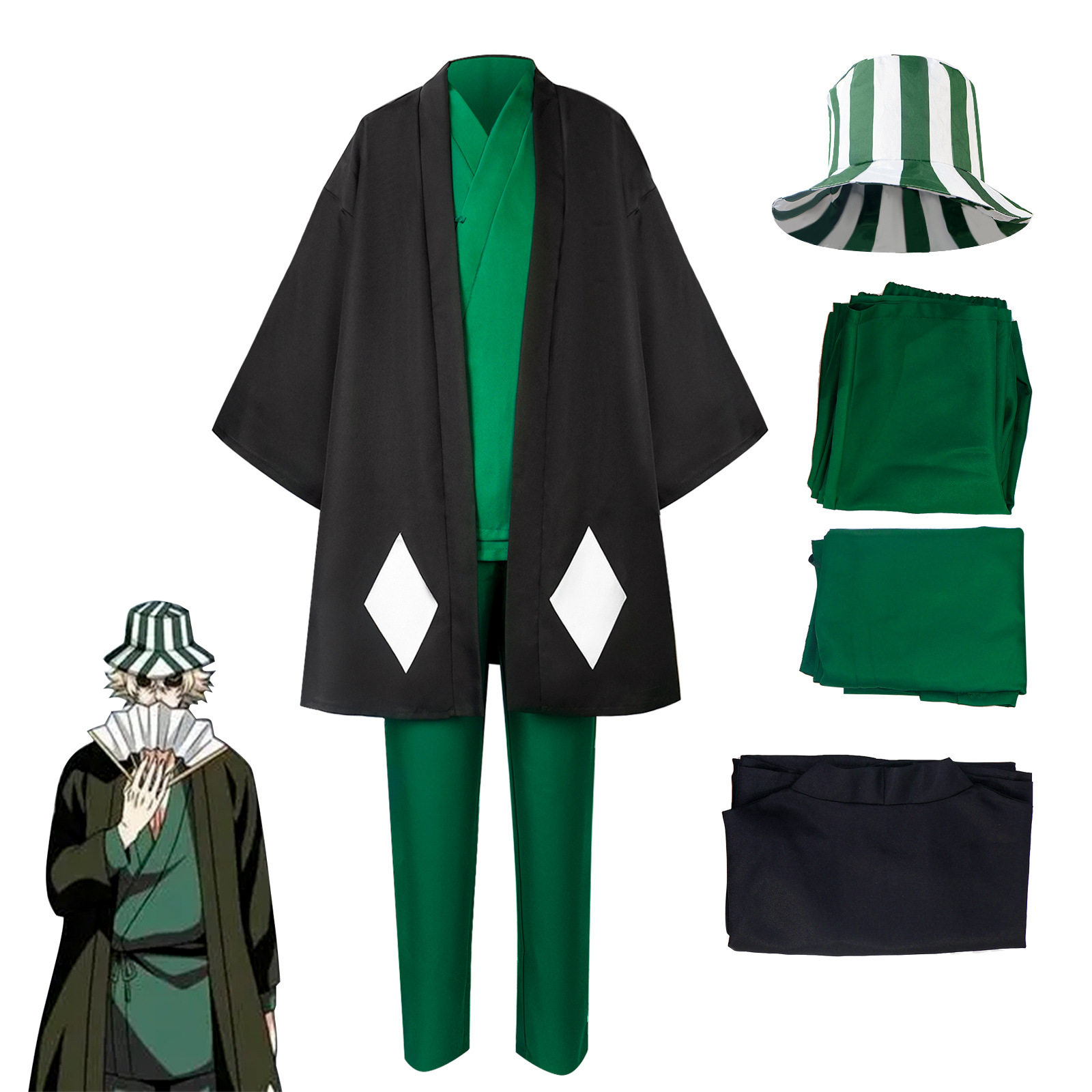 浦原喜助cos服日本漫画死神和服动漫游戏服万圣节cosplay服装