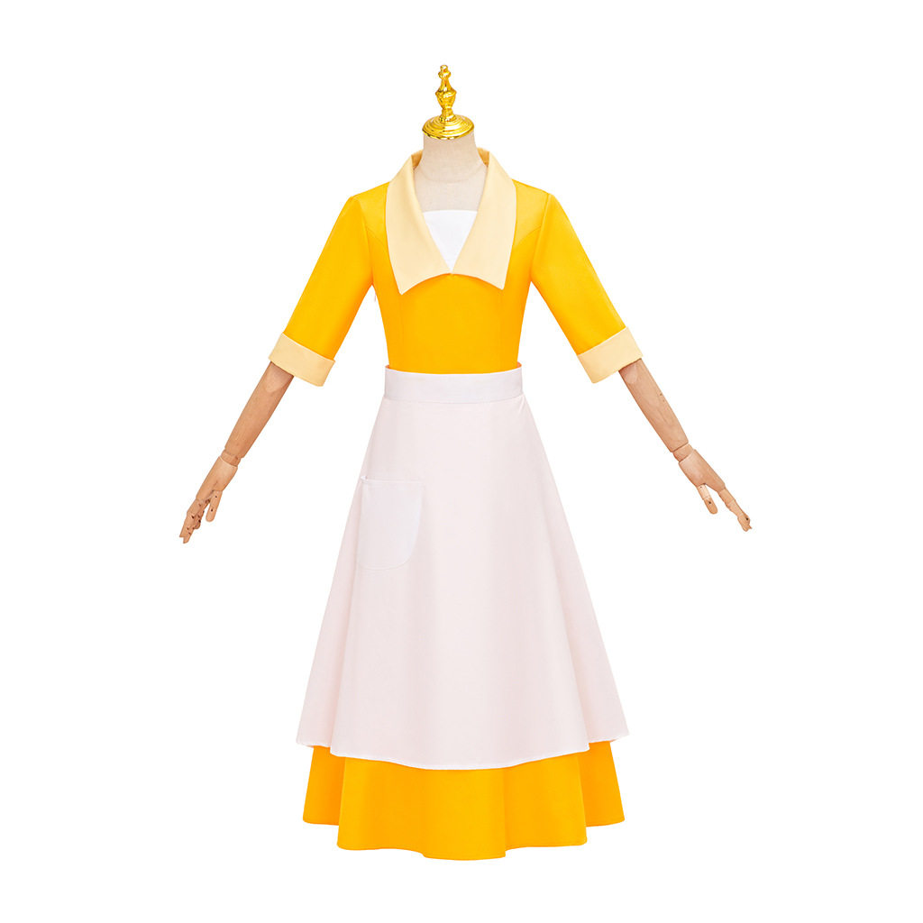 青蛙公主黄色仆人服装公主服舞台演出服装cosplay