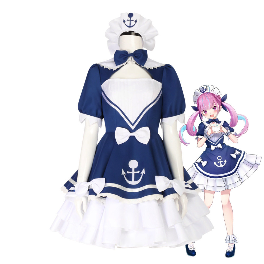 hololive虚拟主播凑阿库娅cos服万圣节角色扮演女装凑阿库娅水手