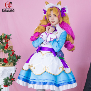 LOL英雄联盟格温咖啡甜心灵罗娃娃cos服cosplay服装萝莉女仆装