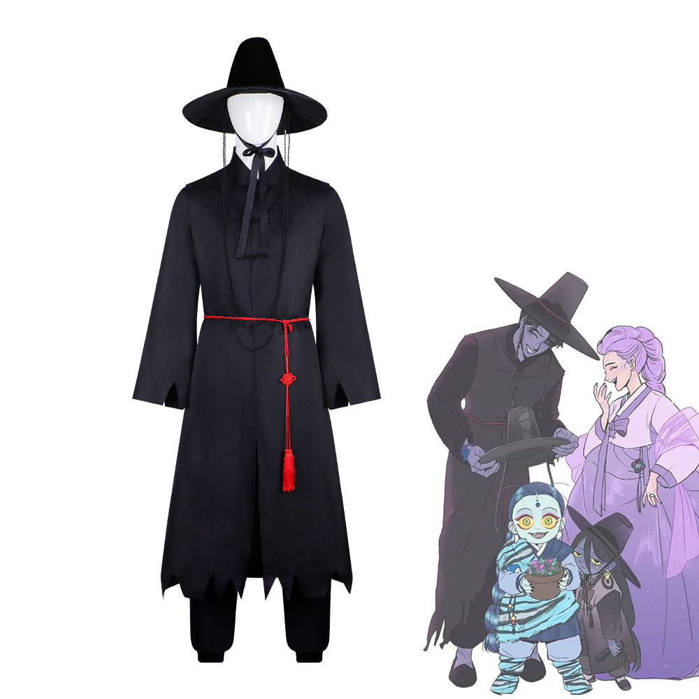 猎魔女团cos服沙加男孩恶魔男团动漫全套cosplay万圣节舞台扮演服