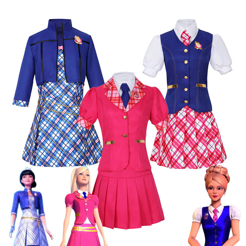 德兰西cos服芭比之魅力公主学院同款衣服校服cosplay角色扮演女装