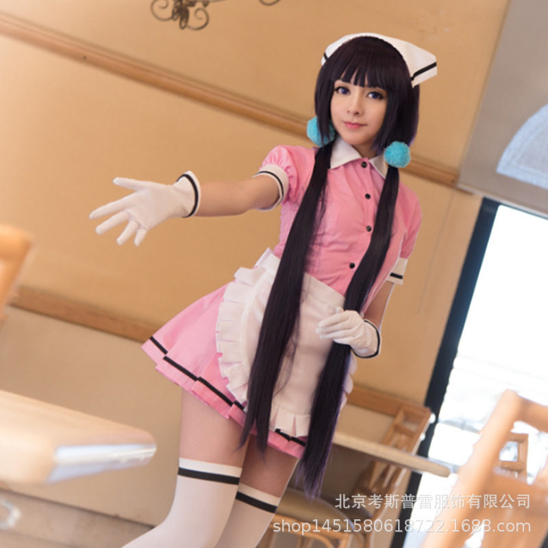 调教咖啡厅樱之宫莓香cos服女仆快餐酒吧咖啡工作cosplay服装女裙