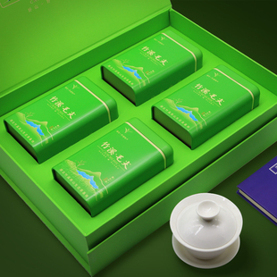 2025新茶湖北十堰竹溪茶葉特產(chǎn)非武當(dāng)山道茶竹山毛尖上等茶葉禮盒