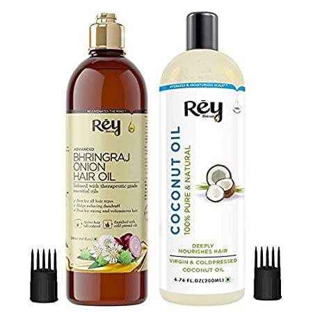 Rey Naturals Hair oils combo (Coconut oil + Bhringraj oil 基础建材 有机玻璃板 原图主图