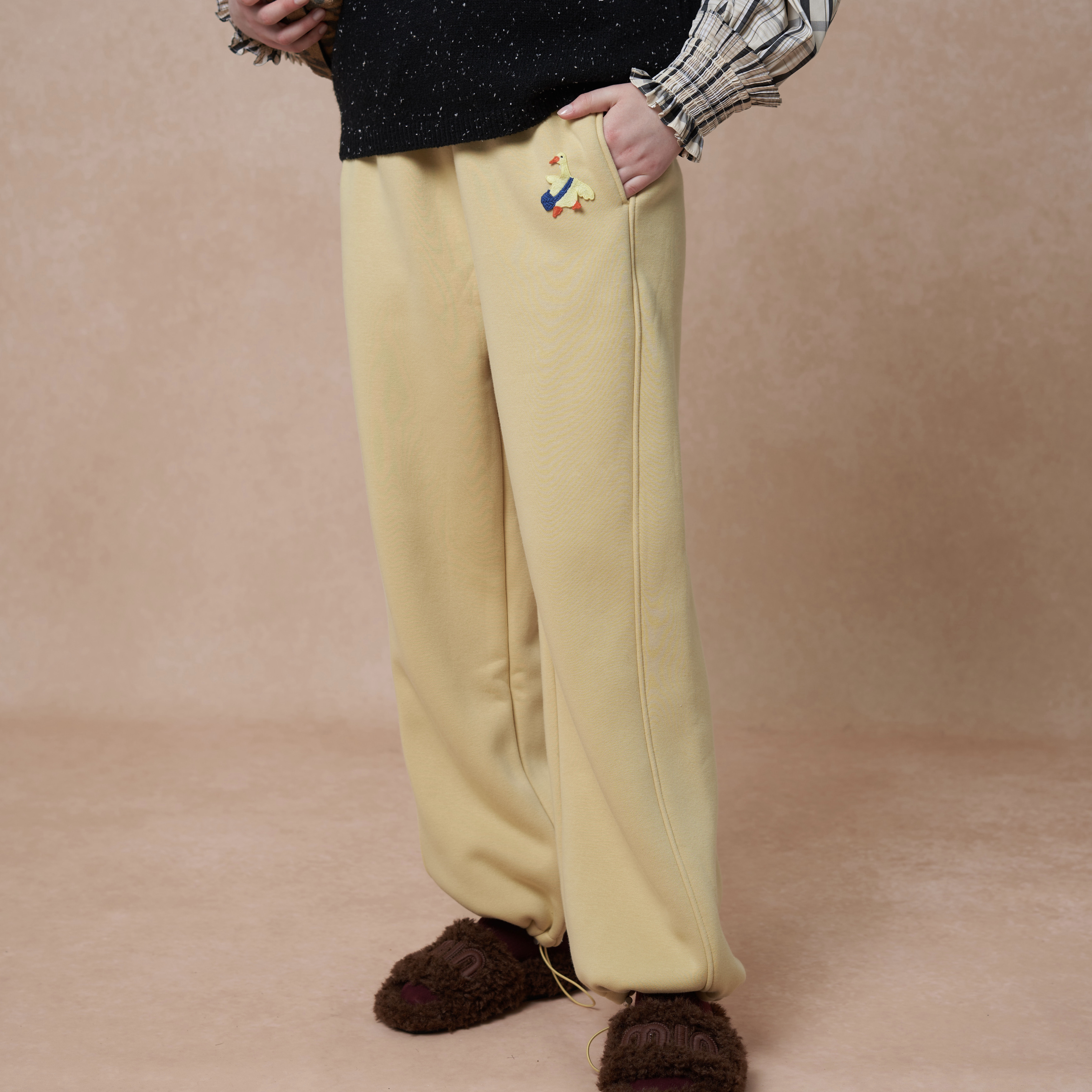 星山袋长裤加厚加绒保暖