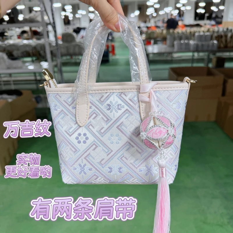广西非遗壮锦百搭 Mimi 托特包俏皮可爱风斜跨手提单肩女士小包