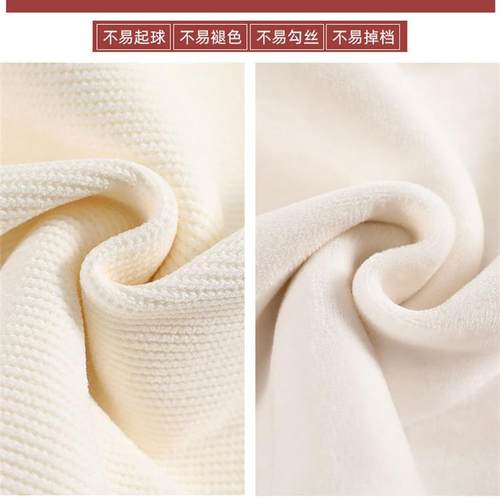 灰色针织阔腿裤女秋冬季高腰垂感直筒宽松休闲裤雪尼尔灯芯绒裤子