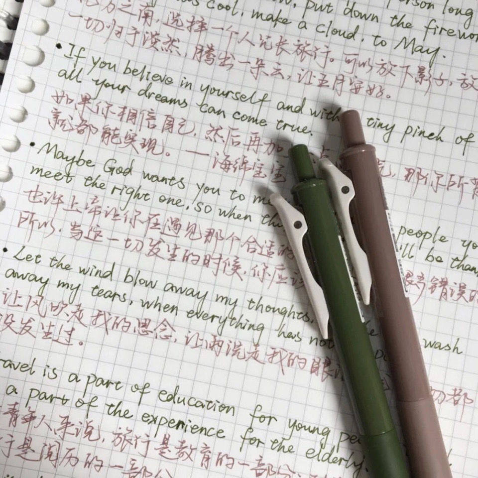 点石ds099复古色按动彩色中性笔速干笔记配色手账笔少女心ins套装