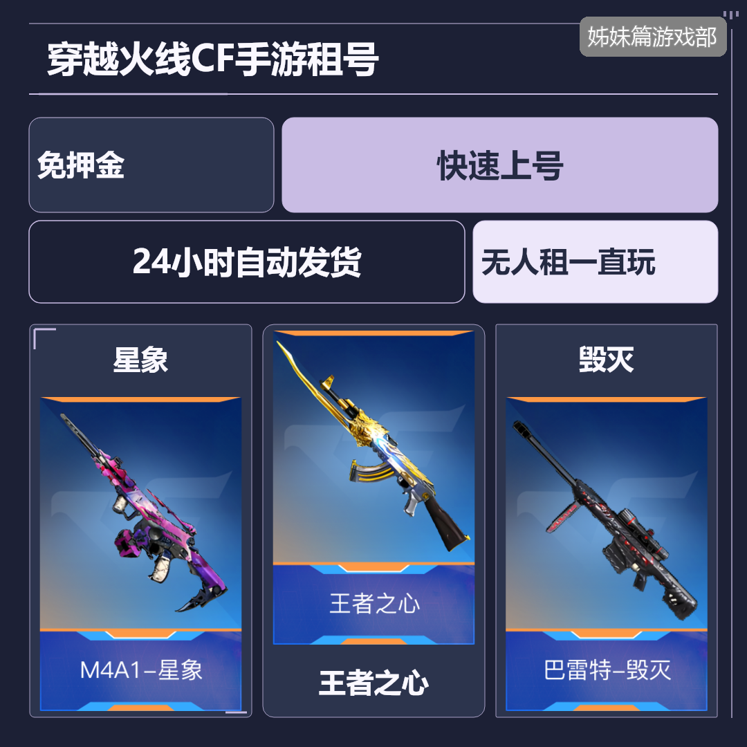 星象_王者之心_毁灭cf手游租借玩