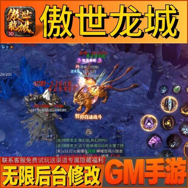 傲世龙城手游无限GM后台道具内部号折扣礼包免费版安卓苹果鸿蒙图片
