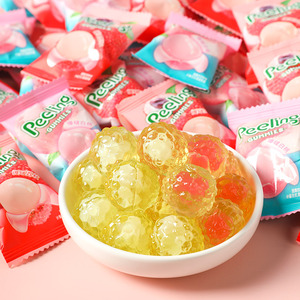 小牛顿爆浆果汁软糖高颜值网红水果味软糖解馋小零食品结婚喜糖果