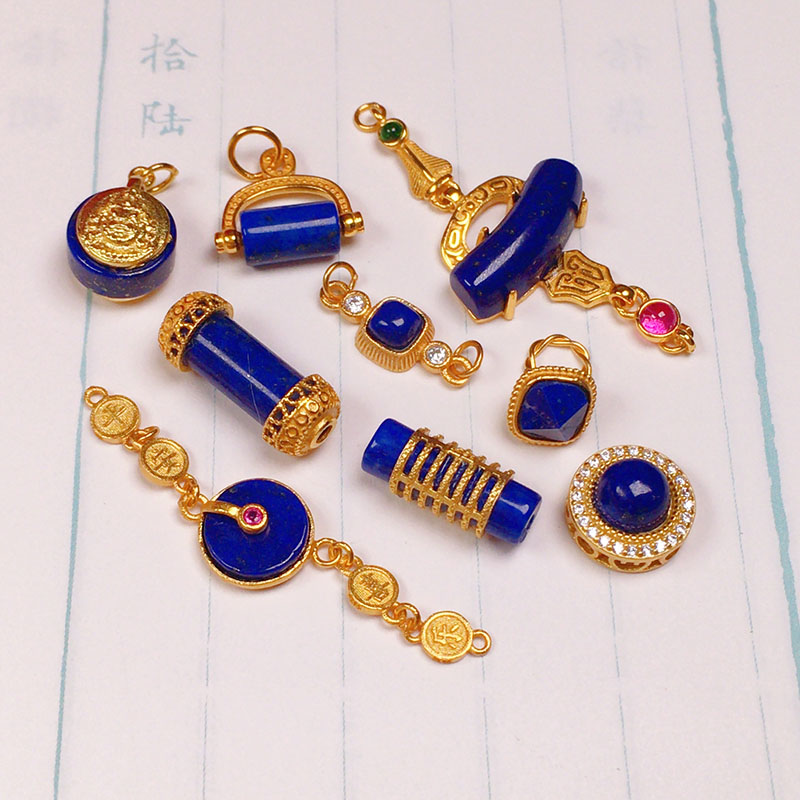 周胖胖青金银镀金diy手工