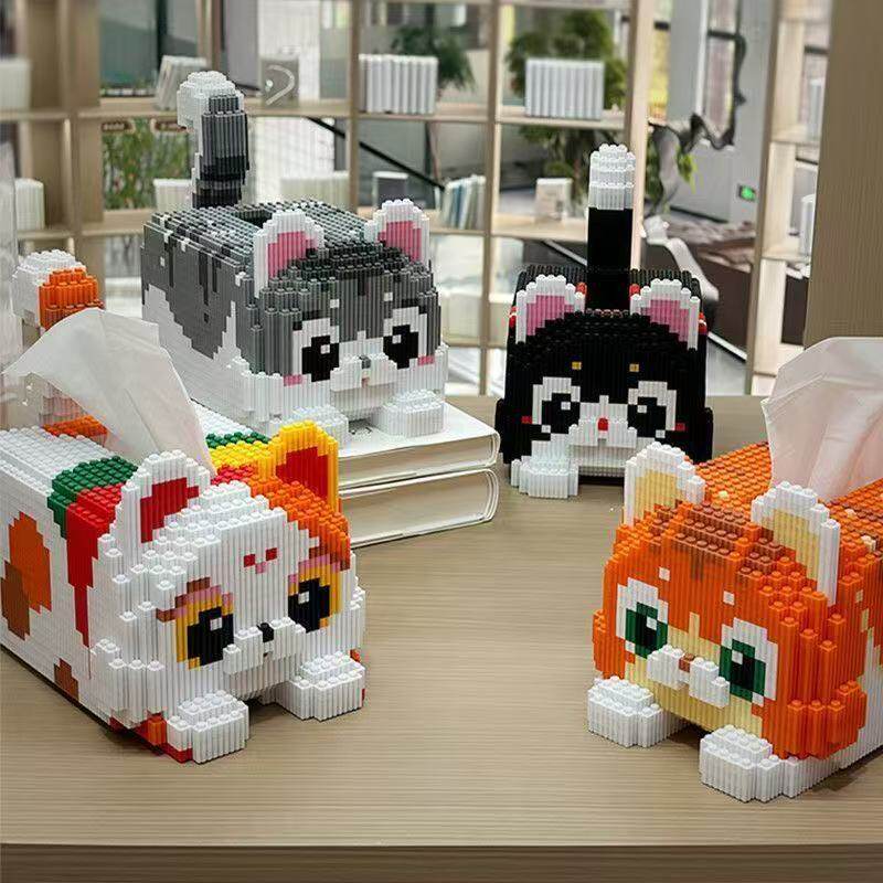 猫咪纸巾盒抽手工DIY串联