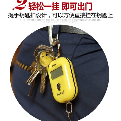 WeiHeng充电钥匙扣手提秤 WH-A21电子秤电子手提称可台斤25kg