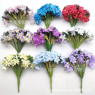 仿真满天星小枝梅菊花人造布花小浆果小梅花 DIY花环婚礼装饰假花