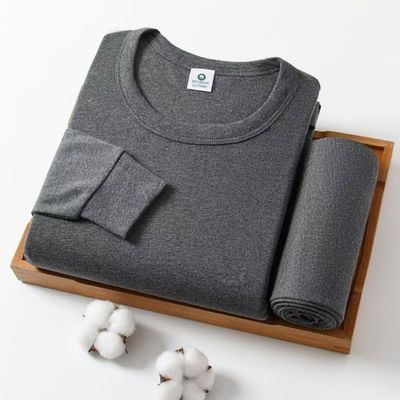 男士纯棉秋衣裤男士女士冬季全棉毛衫秋裤薄款打底保暖内衣套装