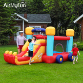 AirMyFun挖掘车充气城堡儿童蹦蹦床家用室内外小型充气堡滑梯