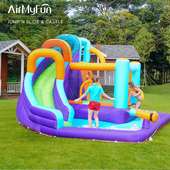 AirMyFun喷水儿童充气城堡室内小型家用蹦蹦床室外大型淘气堡玩具
