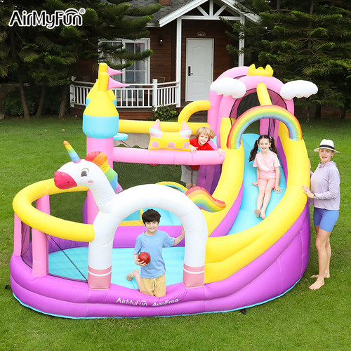 AirMyFun独角兽充气城堡带娃神器