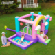 AirMyFun彩虹独角兽充气城堡蹦蹦床儿童室内小型家用滑滑梯玩具