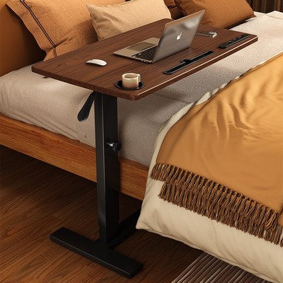 速发懒护床边桌可电动可折叠升降人理吃饭桌小户型卧室学习书桌移