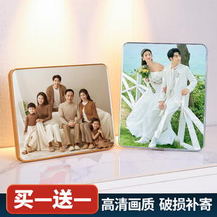 速发相框摆台洗照片做成水晶加印打挂墙相片制作婚纱照相册全家福