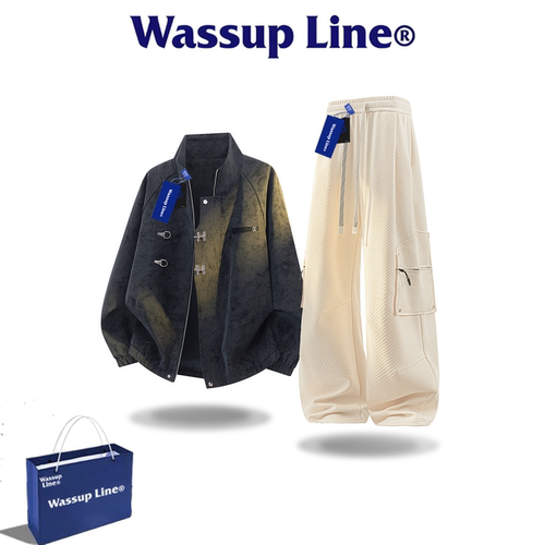 WASSUPLINE潮牌男士秋季两件套
