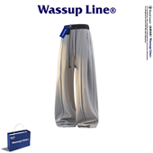 Line潮牌美式 设计感直筒休闲裤 男春季 WASSUP 宽松垂感百搭阔腿裤