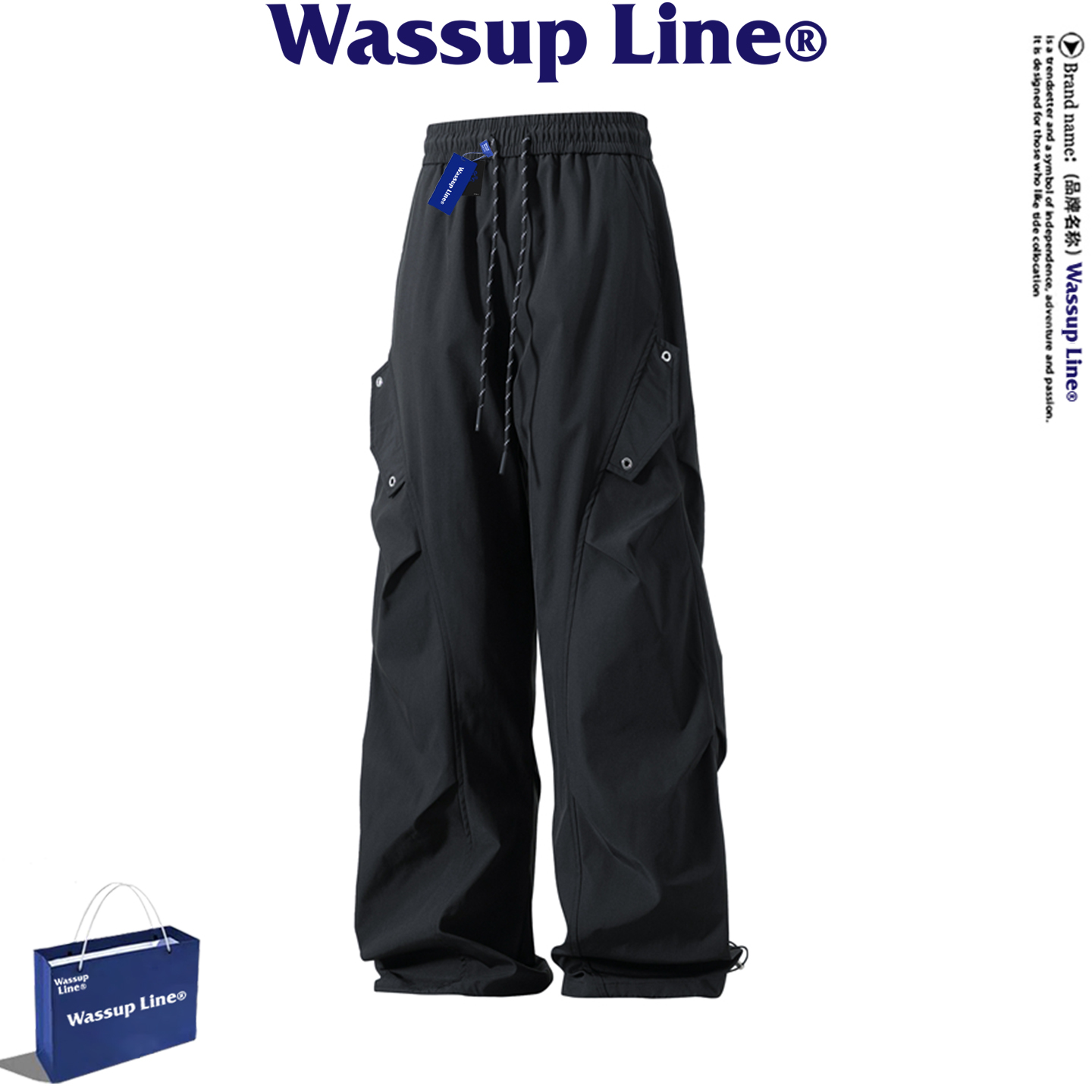 WASSUPLINE美式户外伞兵休闲裤