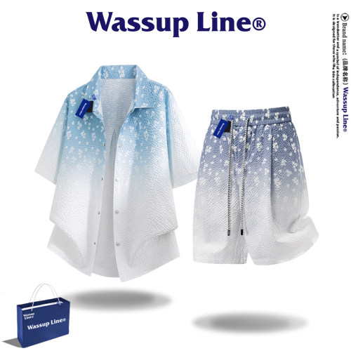 WASSUPLine潮牌时尚百搭套装男