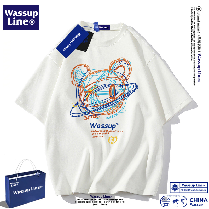 WASSUP短袖潮牌短袖t恤男