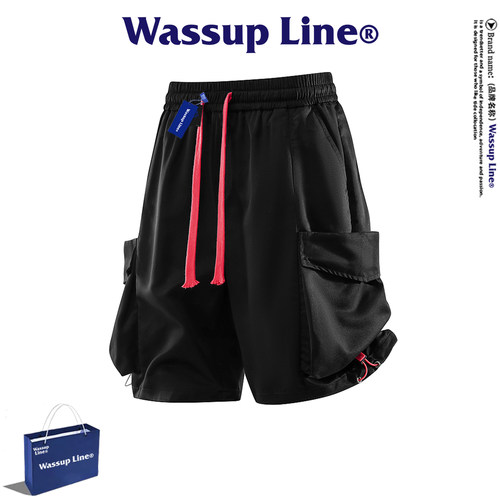 WASSUPLINE多口袋工装五分裤