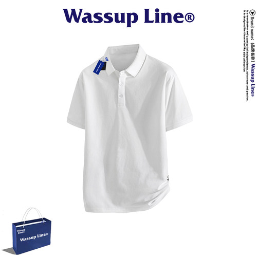 WASSUPLine潮牌休闲短袖T恤男