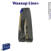 宽松抽绳休闲百搭长裤 WASSUP 风阔腿裤 男春季 Line潮牌美式 工装