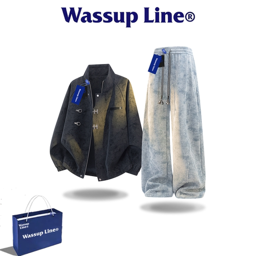WASSUPLINE潮牌男款秋季两件套