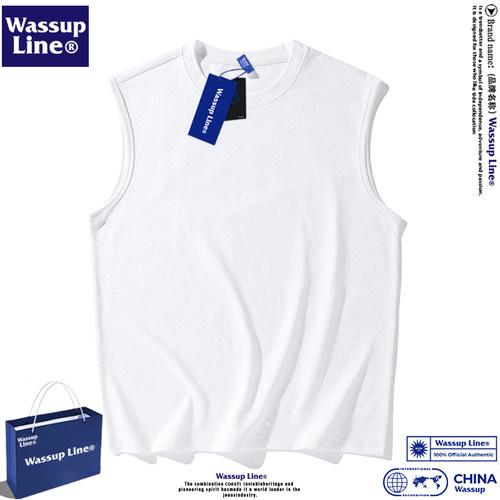 WASSUPLine无袖潮青少年T恤