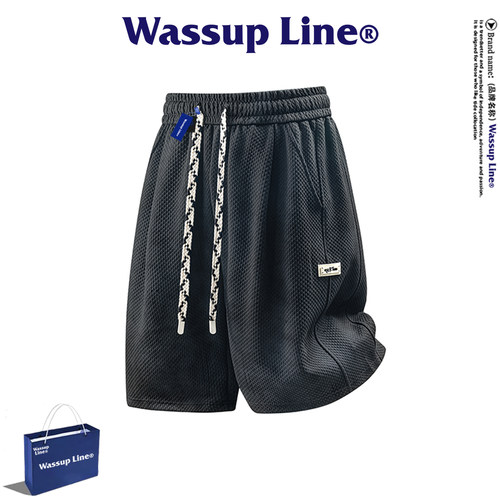 WASSUPLine潮牌简约时尚短裤男