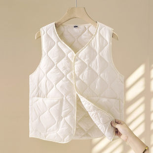 轻薄内穿马甲女新款大衣打底叠穿防寒保暖学生秋冬大码背心内胆