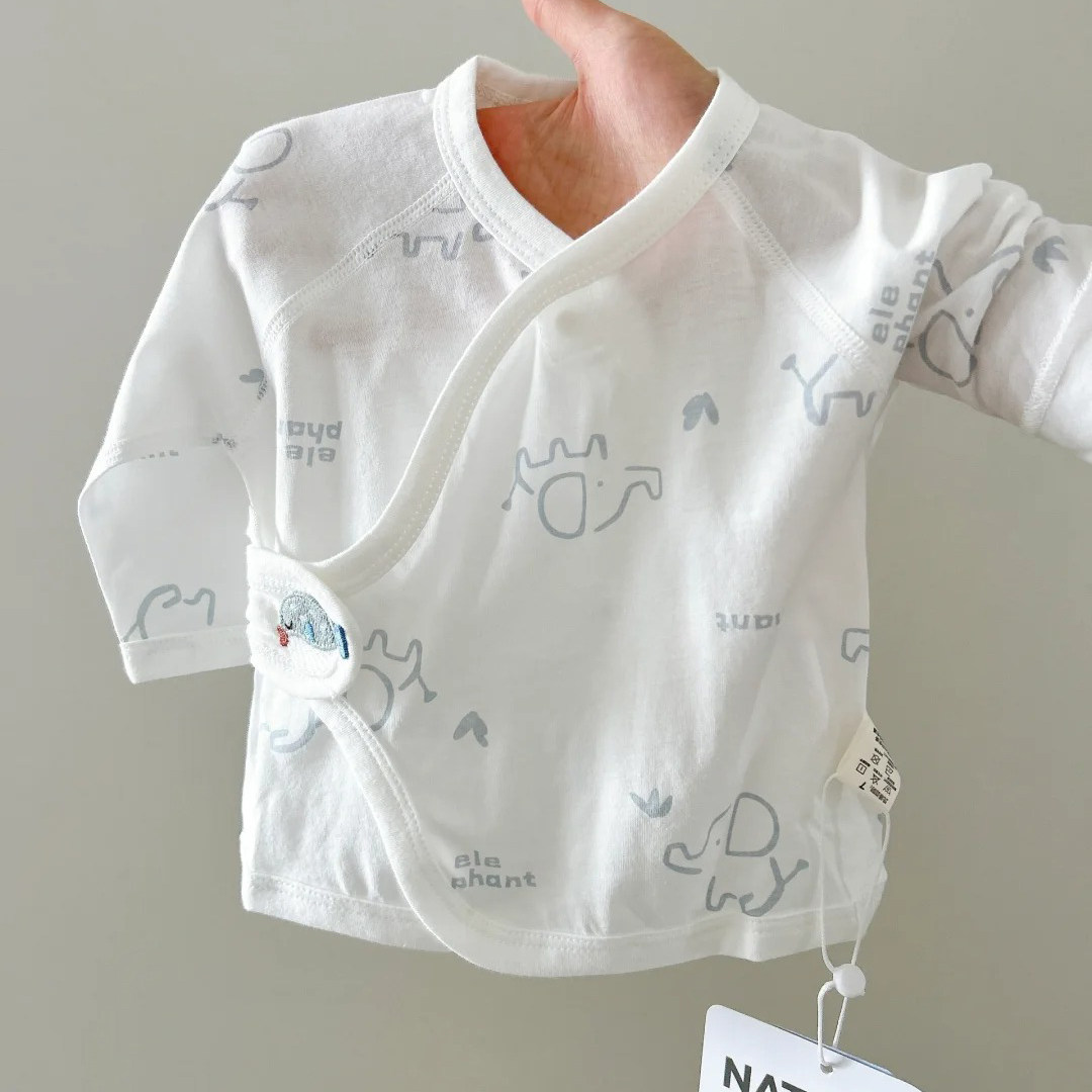 新生婴儿衣服夏季薄款半背衣刚出生宝宝52码空调服a类纯棉和尚服